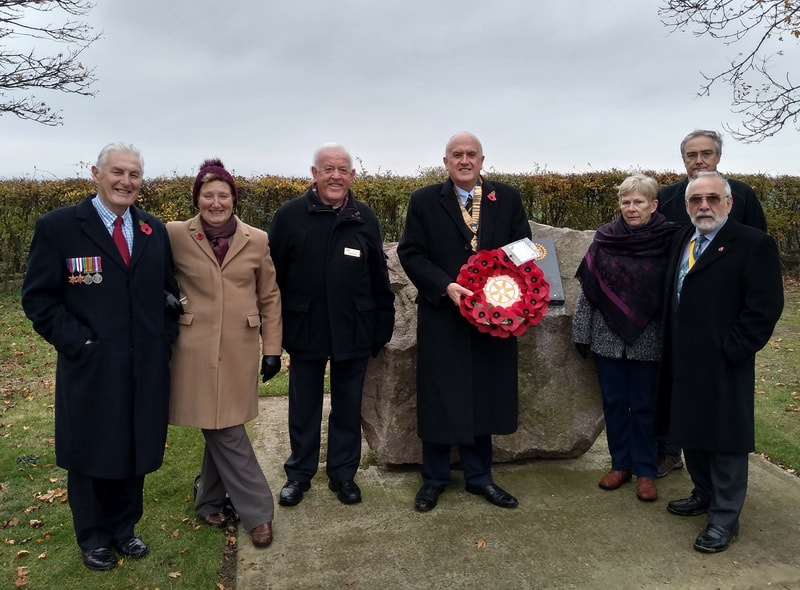 Armistice Day at the Burton Memorial Stone